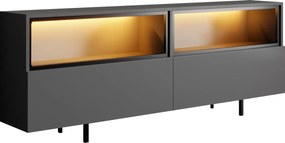 Έπιπλο Τηλεόρασης Ανθρακί CUZEDE 180x32x67