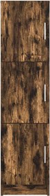 vidaXL Highboard Καπνιστό Δρύς 31.5 x 32 x 122.5 εκ