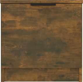 vidaXL Κομοδίνα 2 τεμ. Καπνιστή Δρυς 40 x 39 x 40 εκ.