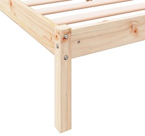 vidaXL Πλαίσιο Κρεβατιού Μακρύ Χωρίς Στρώμα 180x210 εκ Μασίφ Πεύκο