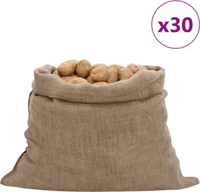 vidaXL Σακιά Γιούτας 30 Τεμ. 100 x 110 εκ. από Γιούτα 220 gsm