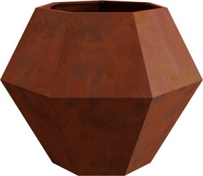 vidaXL Γλάστρα 2 τμχ. Σκ rusty 100 x 100 x 80 εκ