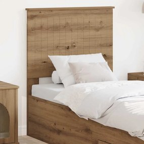 vidaXL Κεφαλάρι με κεφαλάρι Artisan Oak 75 cm Επεξεργασμένο ξύλο