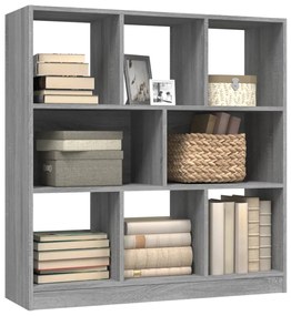 vidaXL Βιβλιοθήκη Γκρι Sonoma 97,5x29,5x100 εκ. από Επεξεργασμένο Ξύλο