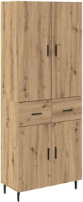 vidaXL Highboard 2 τμχ. Artisan Oak 69,5 x 34 x 180 εκ.