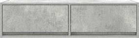 vidaXL Ντουλάπι TV 100 x 31 x 25,5 εκ. Γκρι σκυροδέματος