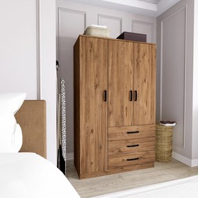 Ντουλάπα Ρούχων - Easy - Χρώμα Πεύκο