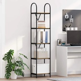 vidaXL Ράφι Βιβλίων 5 επιπέδων 40 x 30 x 183 εκ Επεξεργασμένο ξύλο
