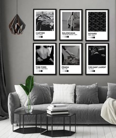 Σύνθεση κάδρων μαύρο PVC Fashion Pantones PST084