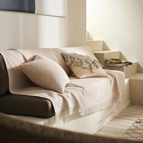 Ριχτάρι Extra Lange Mewa 182 Wet Sand Beige Gofis Home Διθέσιο 220x250cm 100% Βαμβάκι