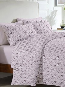 Σετ Σεντόνια Menta Εμπριμέ 320 Lila Υπέρδιπλο (220x250)