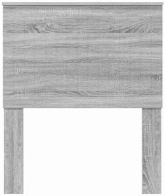 vidaXL Κεφαλάρι με κεφαλάρι Γκρίζο Σονομα 80 cm Επεξεργασμένο ξύλο