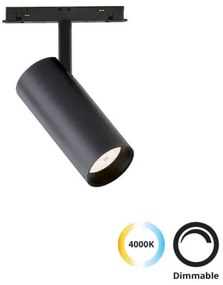 Σποτ Φωτιστικό Μαγνητικής Ράγας LED 21W 4000K Μαύρο 4244110 Magnetic Viokef 4244110 Μαύρο