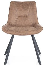 KRZESŁO LINK STELAŻ CZARNY / BRĄZ TAP.212 DIOMMI-80-3667