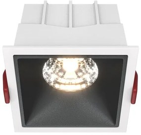 Χωνευτό Σποτ Οροφής Alfa LED 15W 3000K Μαύρο-Λευκό DL043-01-15W3K-SQ-WB MAYTONI-DL043-01-15W3K-SQ-WB-Μαύρο-Λευκό DL043-01-15W3K-SQ-WB