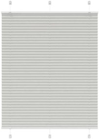 vidaXL Πλισέ περσίδα ανοιχτό γκρι 105x150 cm Πλάτος υφάσματος 104,4 cm