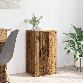 vidaXL Πλαϊνό γραφείο Παλιό ξύλο 40 x 33 x 70 εκ. Επεξεργασμένο ξύλο
