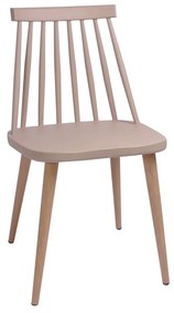 Καρέκλα Lavida Tortora ΕΜ139,91 43X48X77 cm Σετ 4τμχ Μέταλλο,Πολυπροπυλένιο