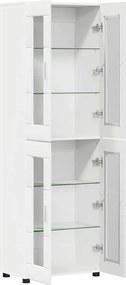 vidaXL Highboard FLORIN Λευκό 60 x 35 x 182 εκ. Επεξεργασμένο ξύλο