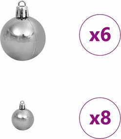 vidaXL Τεχνητό Χριστουγεννιάτικο Δέντρο με 150 LED Πράσινο 150 cm