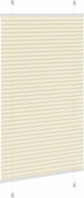 vidaXL Πλισέ περσίδα Κρέμα 75x100 cm Πλάτος υφάσματος 74,4 cm