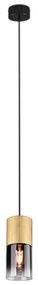 Φωτιστικό Οροφής Robin 310600154 1xE27 28W Φ10cm 150cm Smoke-Brass Trio Lighting Metal, Glass
