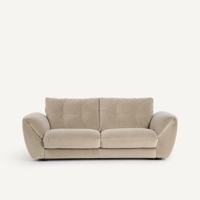 Καναπές-κρεβάτι 3 θέσεων από βελούδο stonewashed, EDGAR