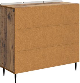 vidaXL Πλαϊνό γραφείο Παλαιωμένο ξύλο 89 x 34,5 x 82 εκ.
