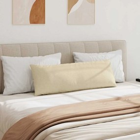 vidaXL Μαξιλάρι Καναπέ 2 pcs Κρεμ 120 x 40 cm ύφασμα