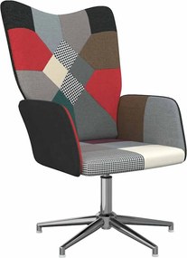 vidaXL Πολυθρόνα Relax Σχέδιο Patchwork Υφασμάτινη