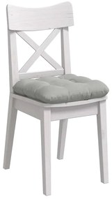 vidaXL Μαξιλάρια καθισμάτων 4 pcs Ανοιχτό γκρι 45 x 45 cm