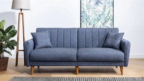 3-Seat Sofa-Bed Aqua - Dark Blue Dark Blue