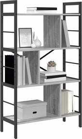 vidaXL Ράφι Βιβλίων Γκρίζο Σονομα 75 x 30 x 123,5 εκ.