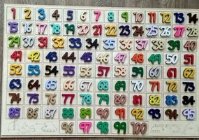 Intra απο ξύλο plywood 3mm-4mm πάχος - Ξύλινο Εκπαιδευτικό Παιχνίδι Εκμάθησης Αριθμός Παζλ Δίασταση 30x30 cm Intraeaxys-r7vmkll7