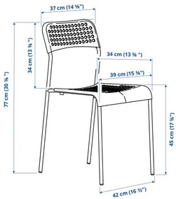 MELLTORP/ADDE τραπέζι και 4 καρέκλες 791.614.86