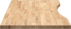VidaXL Επιτραπέζια Επιφάνεια Ακατέργαστη Μασίφ Ξύλο Δρυς Ορθογώνια