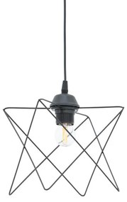 Φωτιστικό οροφής Langit Ε27 μέταλλο μάυρο 18x18x65εκ 18x18x65 εκ.