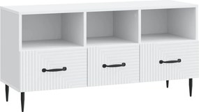 vidaXL Ντουλάπι TV Λευκό 102 x 34,5 x 50 εκ. Επεξεργασμένο Ξύλο