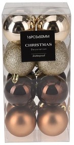 Χριστουγεννιάτικες Μπάλες (Σετ 16τμχ) K-M Amber AVS100440