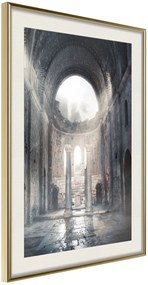 Αφίσα - Ruins of a Cathedral - 20x30 - Χρυσό - Με πασπαρτού