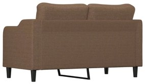 vidaXL Καναπές Διθέσιος Καφέ 140 εκ. Υφασμάτινος