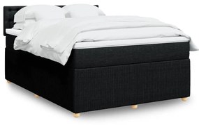 ΚΡΕΒΑΤΙ BOXSPRING ΜΕ ΣΤΡΩΜΑ ΜΑΥΡΟ 140X190 ΕΚ. ΥΦΑΣΜΑΤΙΝΟ 3289767