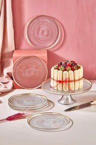 Dessert Plate Set (7 Pieces) Serenity - Transparent Transparent