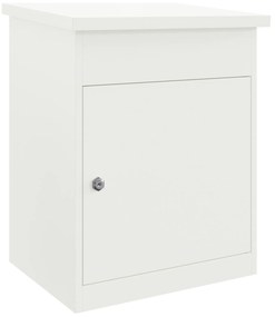 vidaXL Θυρίδα Πακέτων Λευκό 44 x 35 x 59 εκατοστά Ατσάλι