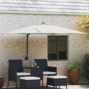 vidaXL Ομπρέλα Κήπου Άμμος 248.5 x 247.5 x 160 εκ. ύφασμα