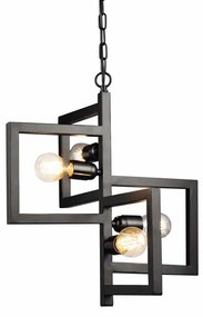 Φωτιστικό Οροφής Πολύφωτο Aca Sirius KS14254BK Black Matt