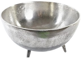 Κεντρικό Τραπεζιού DKD Home Decor Χρυσό Ασημί Αλουμίνιο 31 x 31 x 19,5 cm (x2)
