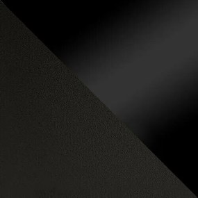 Τραπεζάκι σαλονιού Germantown 105, Μαύρο ματ, Γυαλιστερό μαύρο, 44x60x60cm, 7 kg, Πλαστικοποιημένη μοριοσανίδα, Γωνιακό | Epipla1.gr