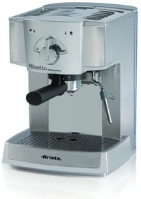 ARIETE 1334/1A Minuetto Μηχανή Espresso 1000W Πίεσης 15bar Ασημί