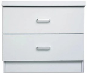 DECON Κομοδίνο Απόχρωση Άσπρο 40x40x45cm Ε7393,1